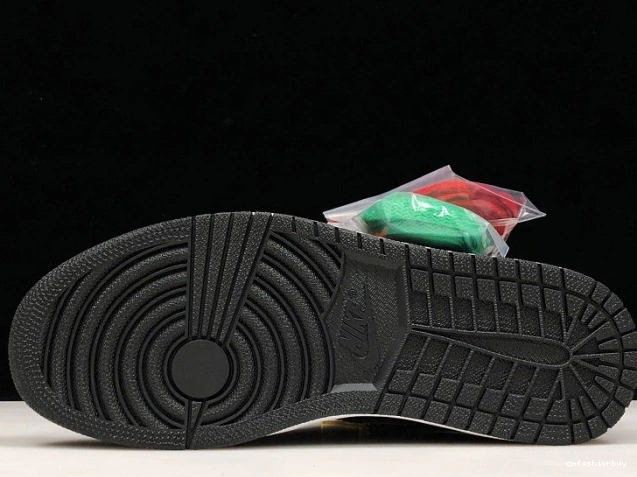Team 1 OG Black Jordan Air AV3905-038 x SoleFly Orange-Fir Retro High 1011